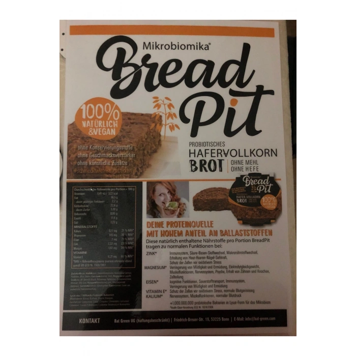 Ulya Hayat’tan Bread Pit Mikrobiomika Ekmek Probiotik Alman 1 yıl bayatlamayan mide dostu