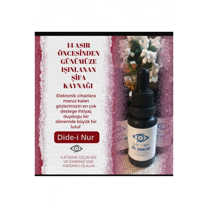 Dide-i Nur Göz Kulak Burun Solisyonu Serumu Temiz İçerik Doğal Kimyasalsız
