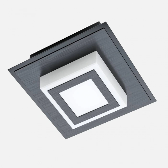 Masiano 1 Siyah Spot 4X Led