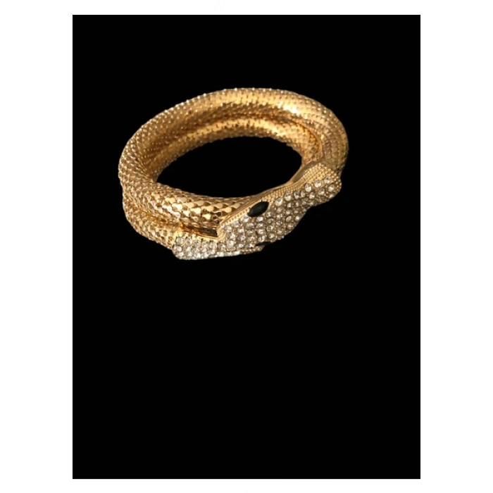 Miss Evita Uğurlu Timsah Bileklik Bilezik Kararmaz Kalın Aksesuar