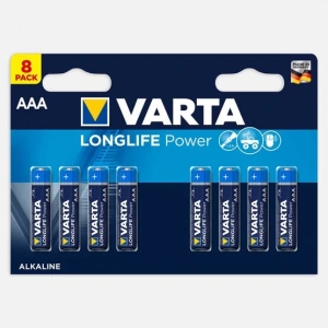 Varta Longlife Power AAA 8 Li Alkaline Pil