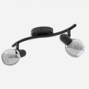 Eglo Pollica 2li 40 W E14 Duy Yuvarlak Sıvaüstü Spot Siyah