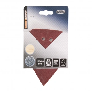 Craftomat 6lı K120 136 mm Cırtlı Zımpara Tabanı