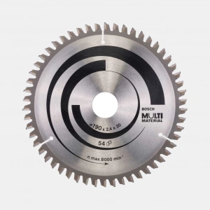 Bosch Daire Testere Bıçağı Çok Amaçlı 190X30 mm  54 Diş