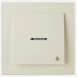 Nilson Ekotouran Bej Işıklı Lıght Anahtar