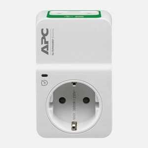 Schneider Apc z 918 Joule 2 Usb Şarj Çıkışlı Tekli Akım Korumalı Priz Beyaz