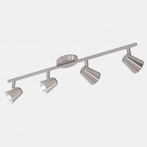 Eglo Travale 3.3 W Ledli GU10 Duy Yuvarlak Sıvaüstü Spot 4 Adet Gümüş