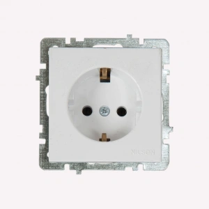 Nilson Touran Serisi Topraklı Priz Beyaz