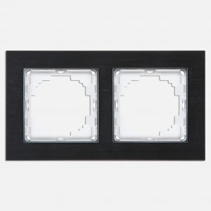 Nilson Siyah Alüminyum 2li Çerçeve