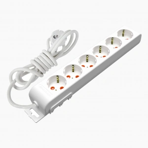 Mutlusan Ri-Tech 6lı Topraklı Grup Priz Çocuk Korumalı Klemensli 2metre