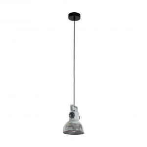 Eglo Barnstaple Çelik Yuvarlak Tekli Modern Sarkıt Gri