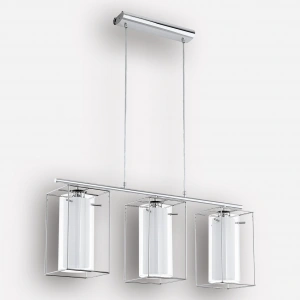 Eglo Loncino Çelik Dikdörtgen 3lü Modern Sarkıt Krom