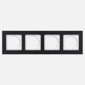 Nilson Siyah Alüminyum 4lü Çerçeve