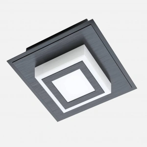 Masiano 1 Siyah Spot 4X Led