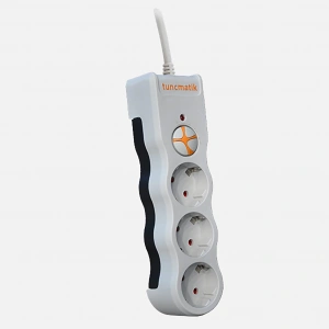 Tunçmatik TSK6136 3lü 1050 Joule Siyah 1.5m Powersurge Akım Korumalı Priz