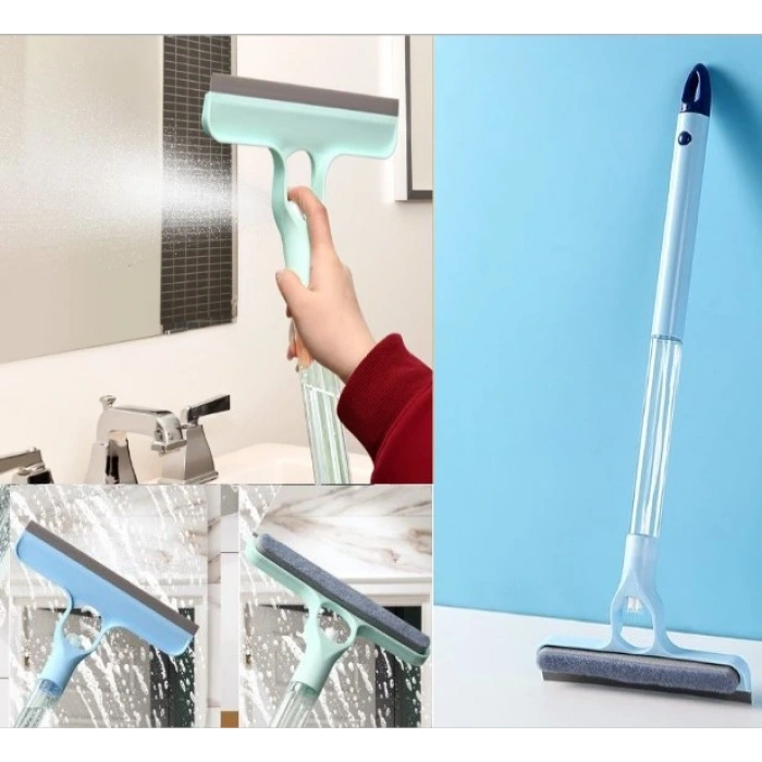 4 in 1 Spreyli Çek Çekli Camsil ve Fırça Aparatı