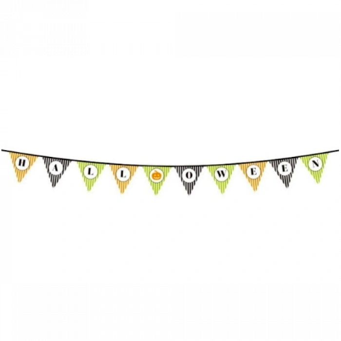 Halloween Kabak Banner Süsü