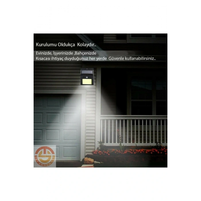 Hareket Sensörlü Solar 48 Led Bahçe Lambası