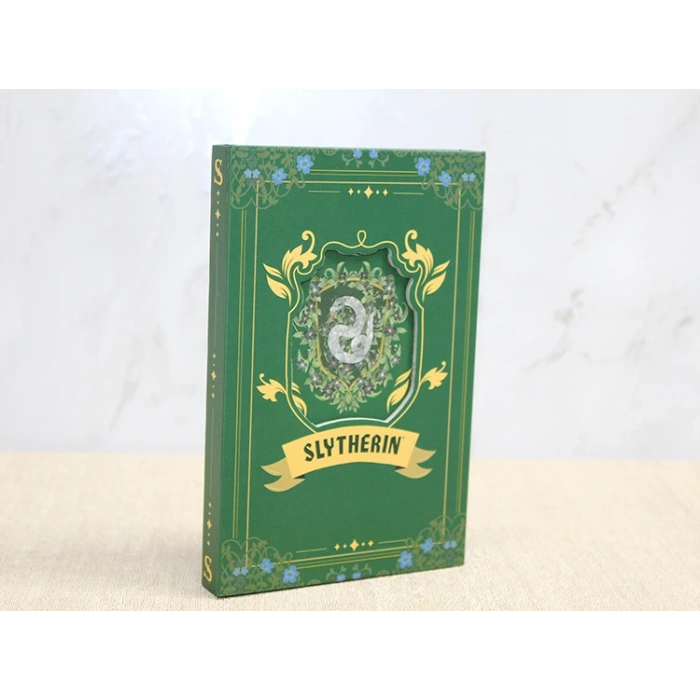 Harry Potter Slytherin Deri Defter