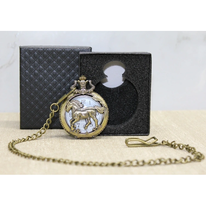 Özel Kutulu At Tasarımı Köstekli Saat