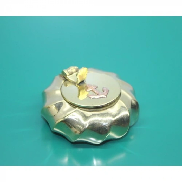 Pirinç Çapalı Kapaklı Küllük 6 Cm