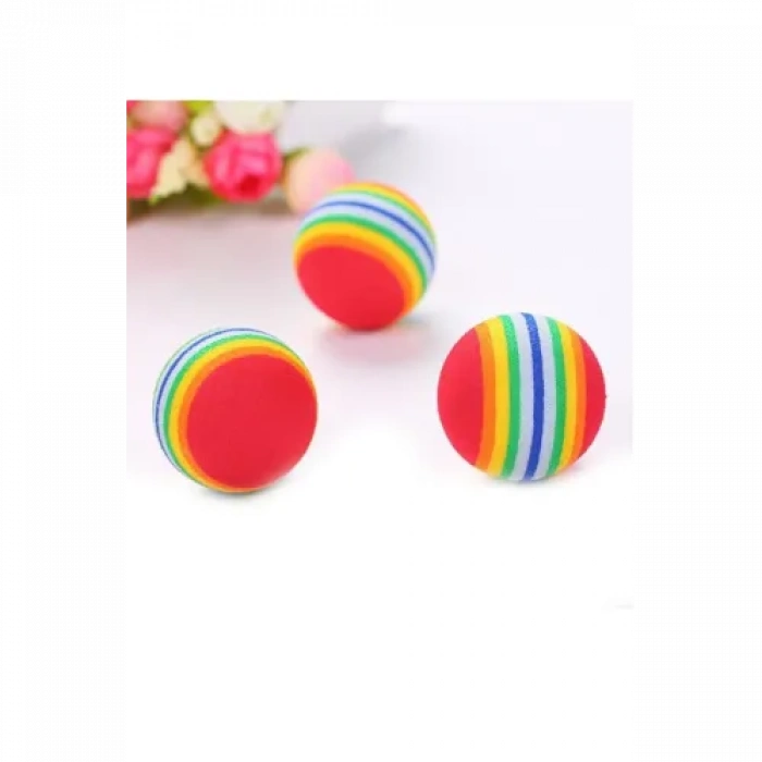 Sünger Kedi Köpek Çiğneme Ve Oyun Topu 4 Adet