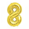 Altın Sarısı Folyo Rakam Balon 1 Metre