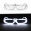 Beyaz LED Işıklı Parti Gözlüğü - 3 Modlu