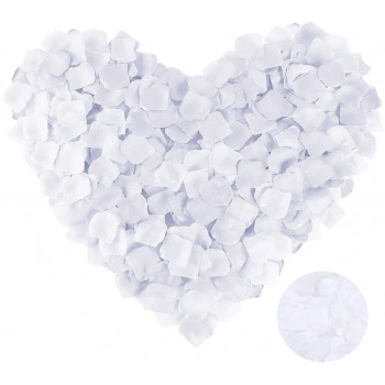 Beyaz Renk Gül Yaprağı - 5 Paket 500 Adet