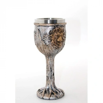 Paslanmaz Çelik Aslan Büstü Kadeh Bardak