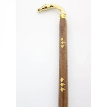 Pirinç At Büstü Baston Model 2