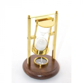 Pirinç Pusulalı Kum Saati Model 2