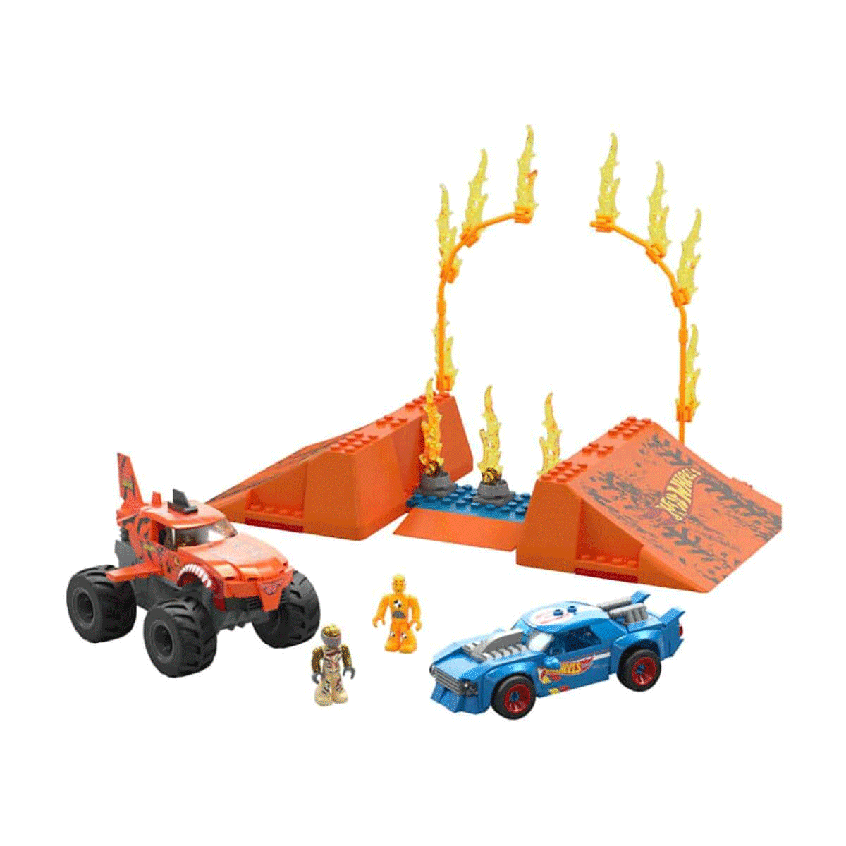 ÇOK SATAN HKF88 MEGA™ Hot Wheels® Smash n Crash Tiger Shark Çarpışma Seti 245 parça +5 yaş