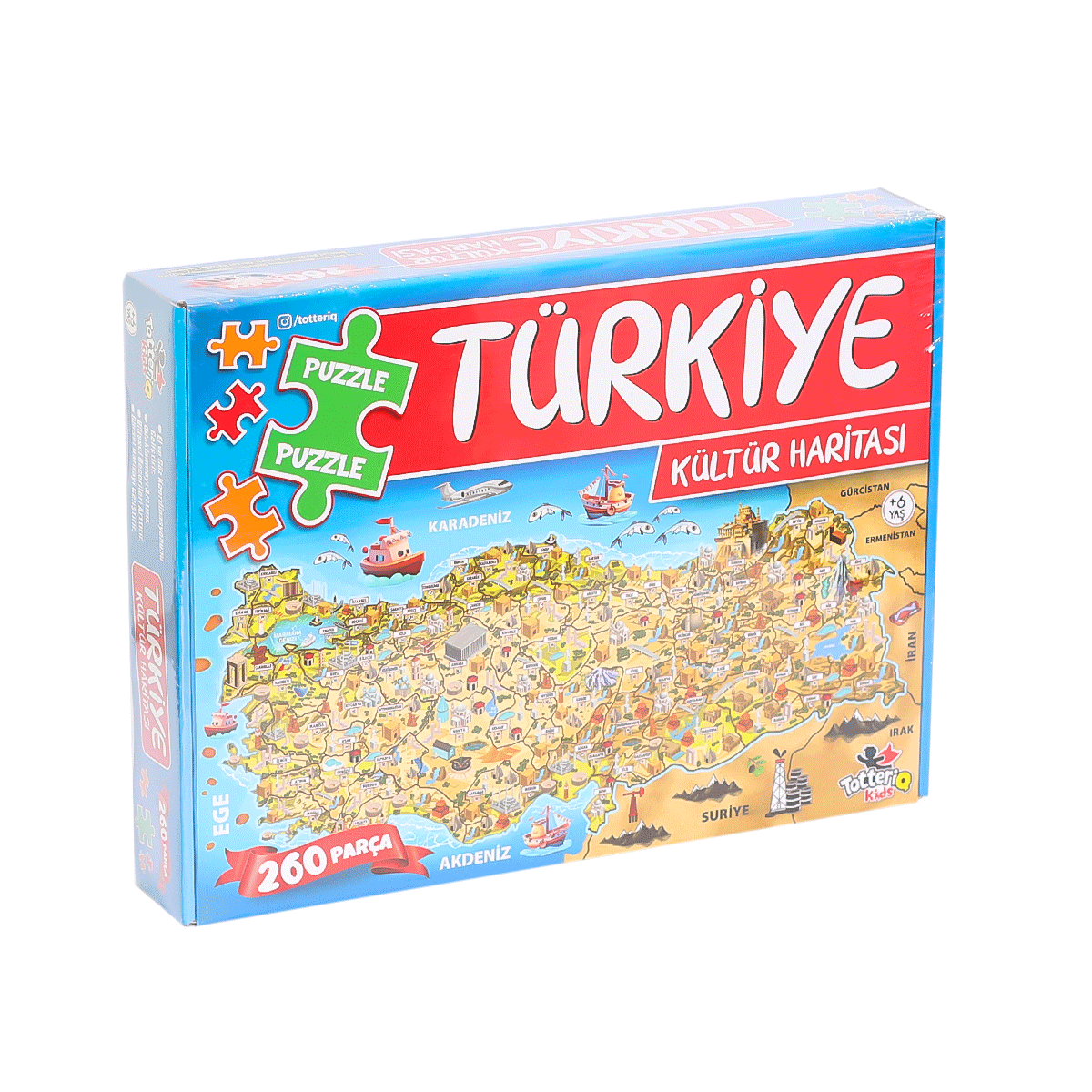 ÇOK SATAN 7213 Türkiye Kültür Haritası Puzzle