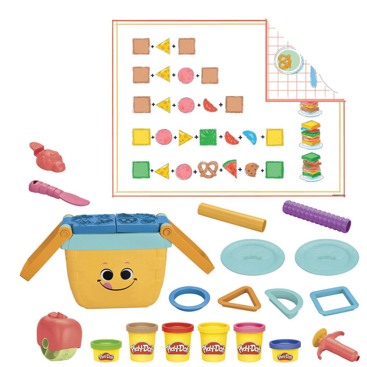 ÇOK SATAN F6916 Play-Doh Piknik Şekilleri Başlangıç Seti +3 yaş