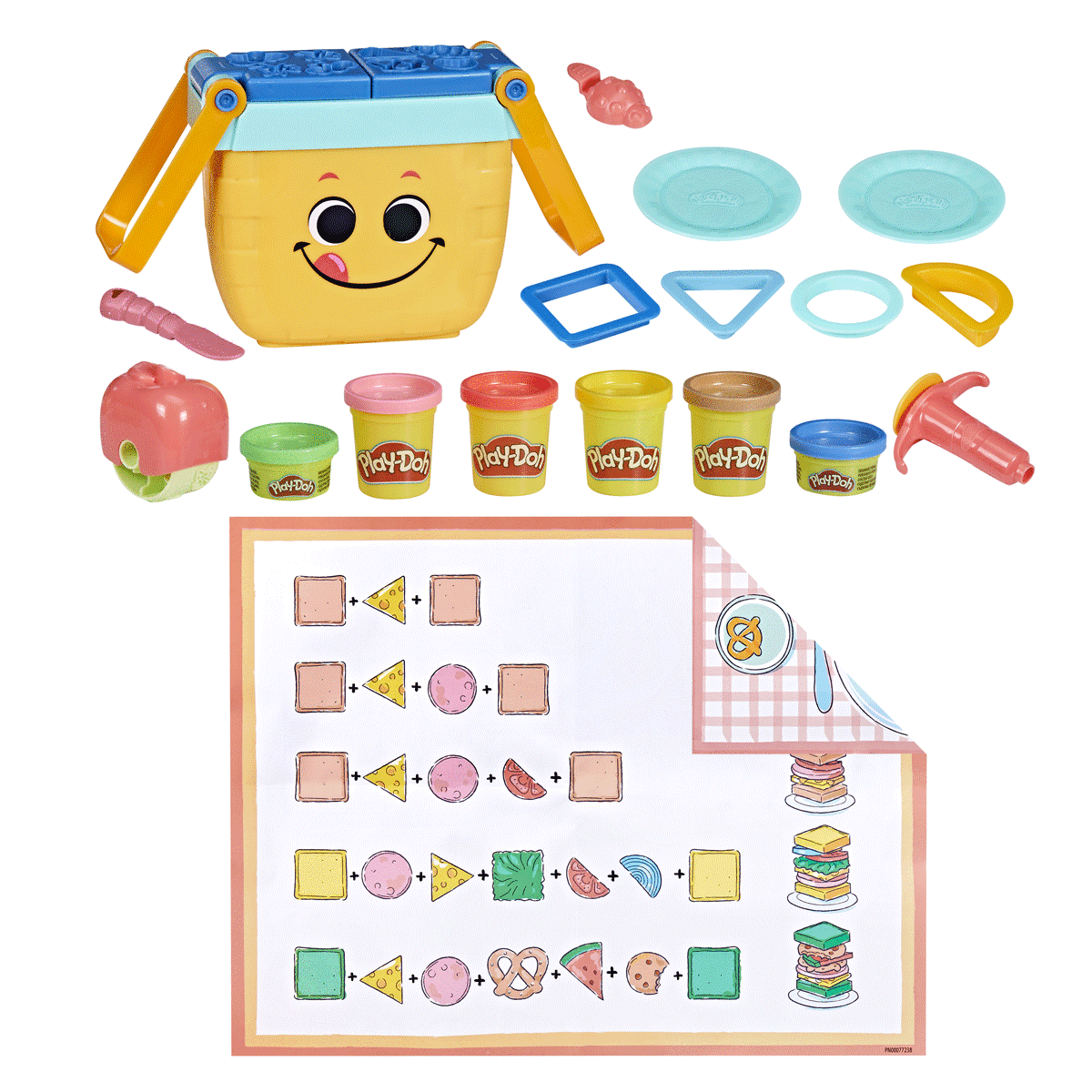 ÇOK SATAN F6916 Play-Doh Piknik Şekilleri Başlangıç Seti +3 yaş