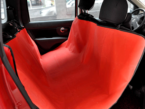 Evcil Hayvan Araç Arka Koltuk Kılıfı - Kırmızı