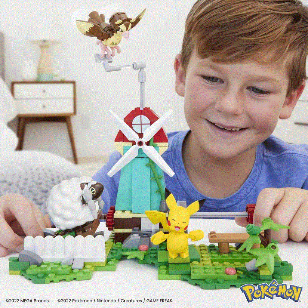 ® HKT21 MEGA™ Pokémon™ Countryside Windmill - Yel Değirmeni Kasabası Seti 240 parça +7 yaş