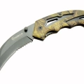 2-6 Karambit Outdoor Çakı 19 Cm - Plastik Kamuflaj Saplı