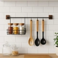 2 Parça Metal Askılı Mutfak Organizeri & Mutfak Rafı & Sepet
