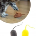 2li Evcil Hayvan Eğitim Sevimli Elastik Kedi Fare Yakalama İnteraktif Sesli Eğitim Oyuncağı