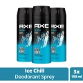 3 Adet Axe Ice Chill Erkek Deodorant Sprey 150 ml