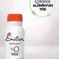 3 Adet Emotion Romance Kadın Vegan Deodorant 150 Ml Hızlı Kurur, Leke Bırakmaz