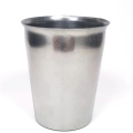 3 Adet Paslanmaz Çelik Krom Bardak 9 x 7,5 x 5,5cm