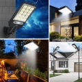 3 Farklı Işık Modlu Güneş Enerjisiyle Şarj Olan Dış Mekan Uyumlu Kumandalı Solar Duvar LEDİ