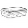 4 Bölmeli Sızdırmaz Contalı Kilitli Kapaklı 1 Litre Erzak Saklama Kabı -LC520