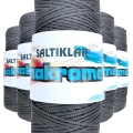 5 Adet Polyester Makrome İpi 420 Koyu Gri 100 gr