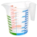 500 ml Renkli Dereceli Sert Plastik Mutfak Ölçü Kabı