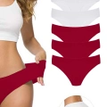 6 Adet Kadın Dikişsiz Lazer Kesim Esnek İz yapmayan Külot S6