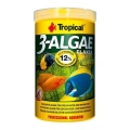 3-Algae Flakes Tatlı ve Tuzlu Su Balıkları için Alg İçeren Balık Yemi 250 Ml 50 Gr